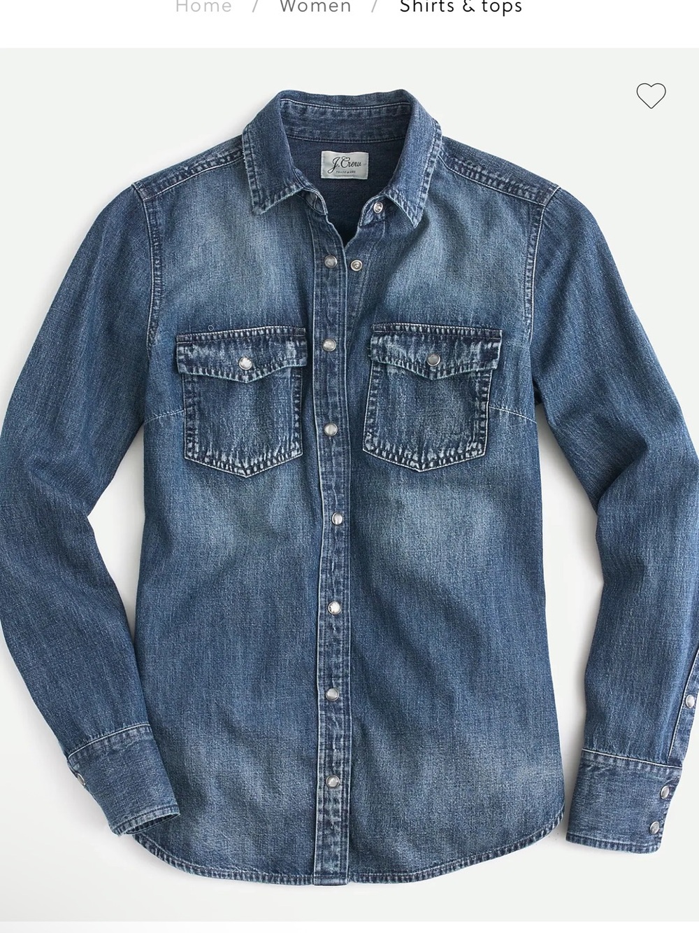 J. Crew Western Chambray Shirt